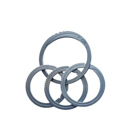 BANG TI Titanium Quick Release Keyrings Side-pushing Split (K35 diameter 35mm) +3pcs Titanium Key rings Dirameter 28mm