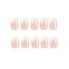 JUSTUSNX 24pcs Square Fake Nails Gradient False Nails Short Press
