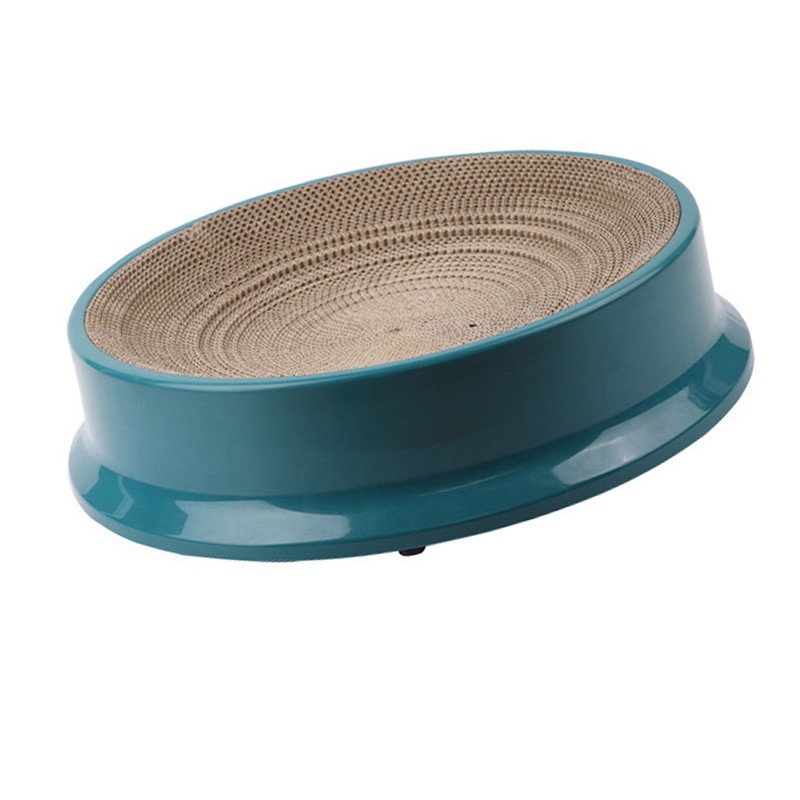 Cat Scratcher Bed with Replaceable Scratching Board Large Round Shape