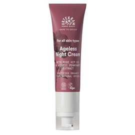 Urtekram Soft Wild Rose Ageless Anti Aging Night Cream - With Rosehip Oil and Vitamin C -Hyaluronic Acid Moisturizer - Dare to Dream Range - Natural, Organic and Vegan 50 ml