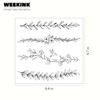 WEEKINK Leaf Vine Branch Temporary Tattoos – 4 Elegant Bracelet/Anklet/Armband