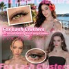 PROLASHBEAUTY Fox Eye Lash Clusters with Spikes Waterproof Lightweight Cat