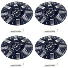 Ballistic Panther / Ballistic MATTE Black Chrome Wheel Center Cap CAP OR-D3 CAP OR-D screw