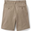 Lands' End Uniform Boys Plain Front Blend Chino Short Khaki