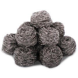 10 Pack of Heavy Duty Stainless Steel Scourers - 40grams Each. Ideal for Kitchens, Barbecues, Paint Removal and Heavy Duty Cleaning Applications
