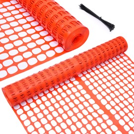 Ohuhu Premium Garden Fence Safety Fence Roll, Heavy Duty Plastic Dog Fence Outdoor Animal Barrier, 4' x 100' Reusable Netting Temporary Pool Fencing for Gardening, Deer, Rabbits, Chicken, Poultry