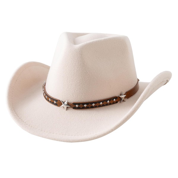 Jastore Kids Wide Brim Western Cowboy Cowgirl Hat Boys Girls