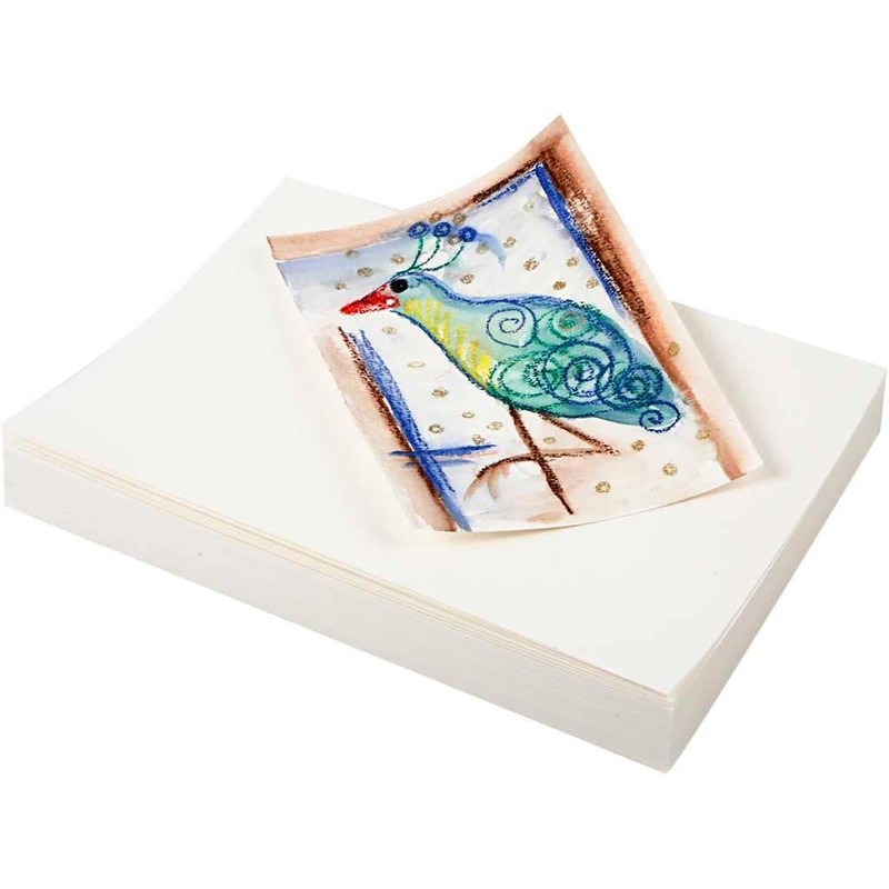 Carta per acquerelli, formato A5, 15 x 21 cm, 200