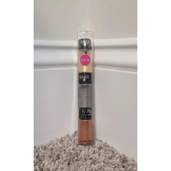 HARD CANDY Poppin Pigments Eyeshadow Trio in SHINE: Gold, Silver