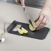 Zeal “Straight To Pan” Slim Kitchen Chopping Board, Plastic, Black,