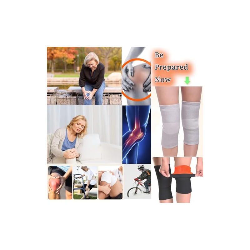 Thermal Knee Warmer with Warm Lining Stretchy Knit Knee Sleeve