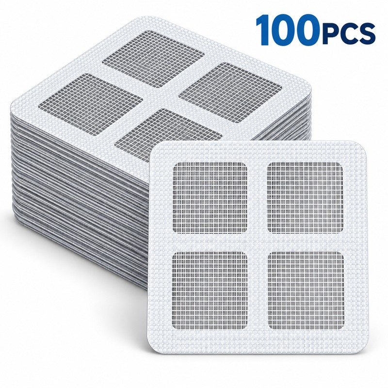 Disposable Shower Drain Hair Catcher Mesh – Fine Mesh Drain
