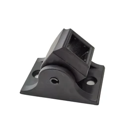 Baluster Screw Down Swivel Shoe with Set of Screws, Use with 1/2" Square Iron Balusters, TOUCAN, Set of 10 (Satin Black)
