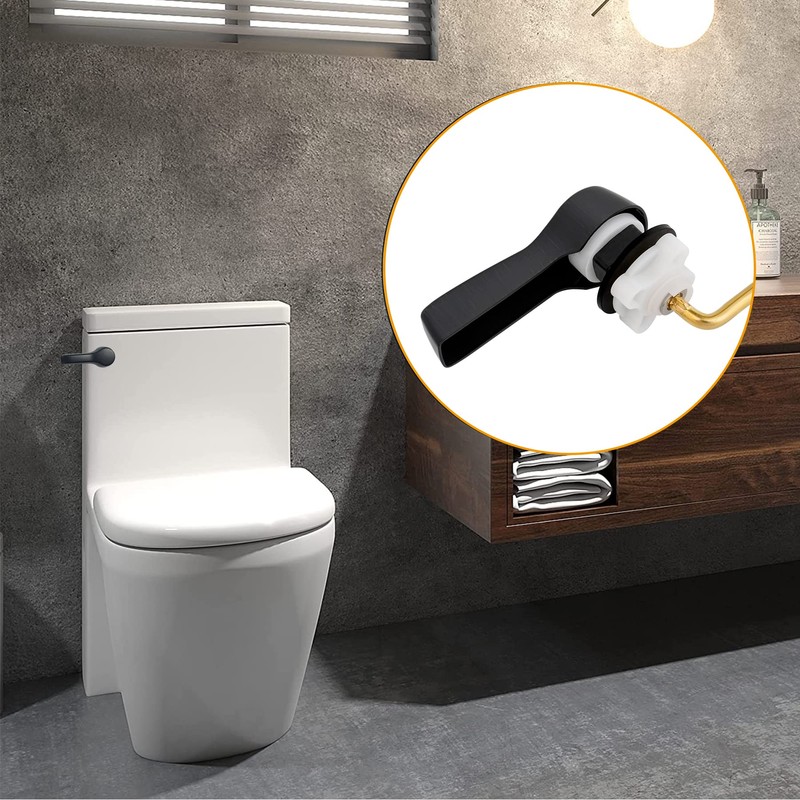 Hibbent 2 Pack Universal Front Mount Toilet Handle Tank Flush