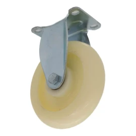 AJC Kit 4 Rodaja Rueda Fija 4in  Polipropileno Blanco 130 Kg