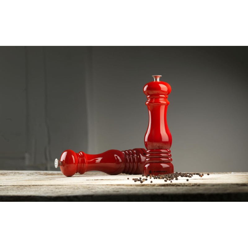 Le Creuset MG610-67 Salt and Pepper Mill Set, 8-Inch, Cerise