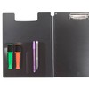 eco-eco A4 50% Recycled Black Clipboard Folder with Inside and