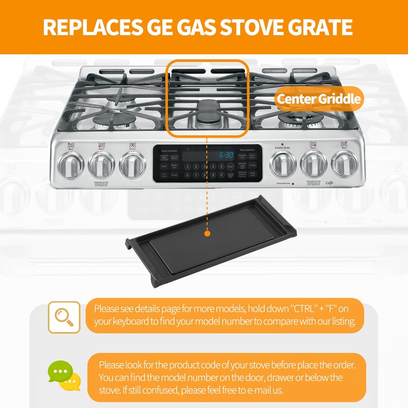 Upgraded WB31K10220 Griddle Replacement for GE Stove Parts 20" X