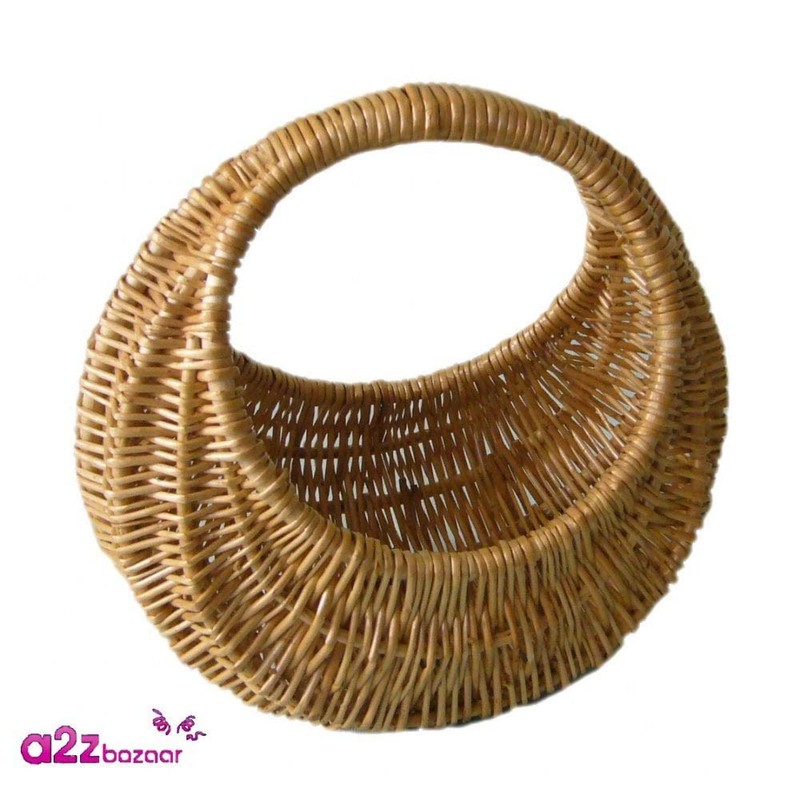 Red Hamper C014 Wicker Shopping Basket Gondola Basket Small