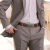 WHIPPY Men's Automatic Leather Ratchet Belt without Holes, Width 35