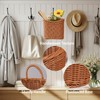 Xekley Woven Hanging Wall Basket for Front Door – Handwoven
