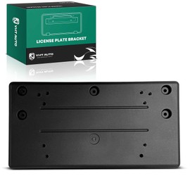 YHTAUTO Front License Plate Frame Compatible with Land Rover Range Rover Sport SVR 2015-2017, Plastic Black Bumper License Plate Bracket, No Drill Licence Plate Holder w/Screws