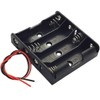 4 AA Battery Holder with Wire Leads (2-Pack), 6V Battery
