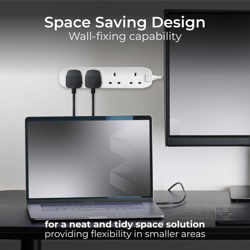 Masterplug Masterplug BFG110N-MP Four Socket Long Extension Lead, 1 Metre,