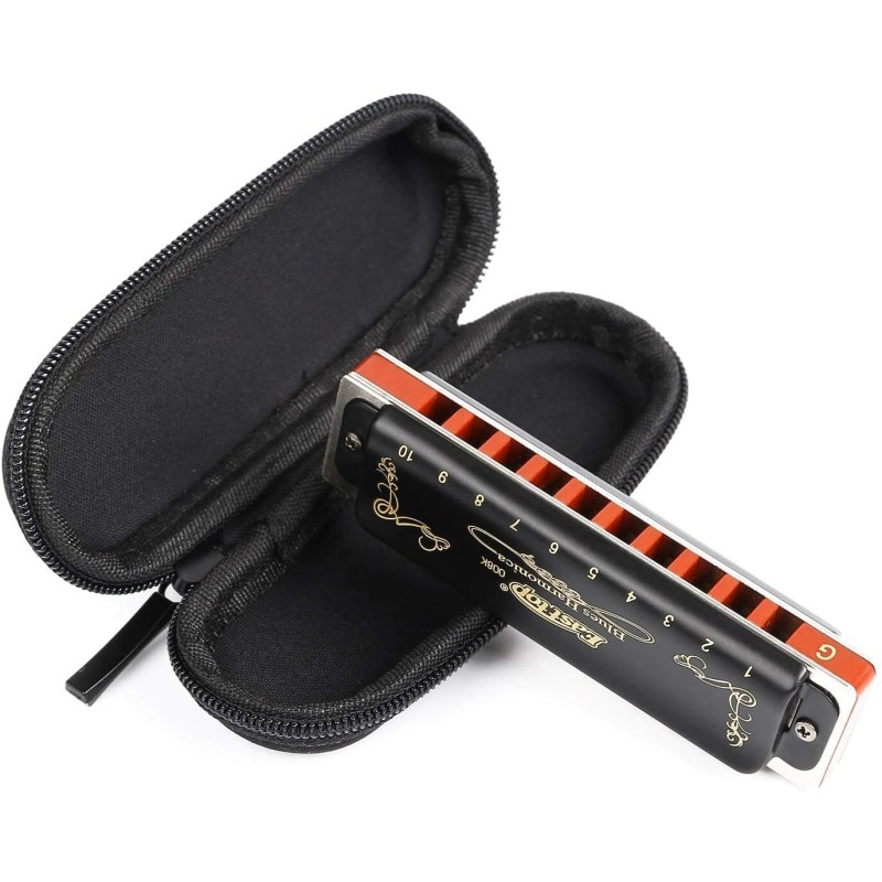 EASTTOP Harmonica Key of G 10Hole 20Tone Diatonic Blues Harmonica