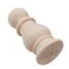 Btibpse Unfinished Wood Finial Newel Post Cap Bedpost Finial for