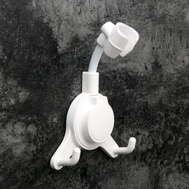 Hook type bellows shower holder 2p set (white)