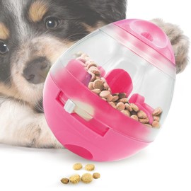 SunGrow Puppy, Small Dog Breeds, and Pocket Pet Treat Ball, Boredom Buster Ends Naughty Chewing and Bloat, Encourages Exercise, Interactive Puzzle Feeder Ideal for Rabbits, Rats, and Hamsters, 4.6”