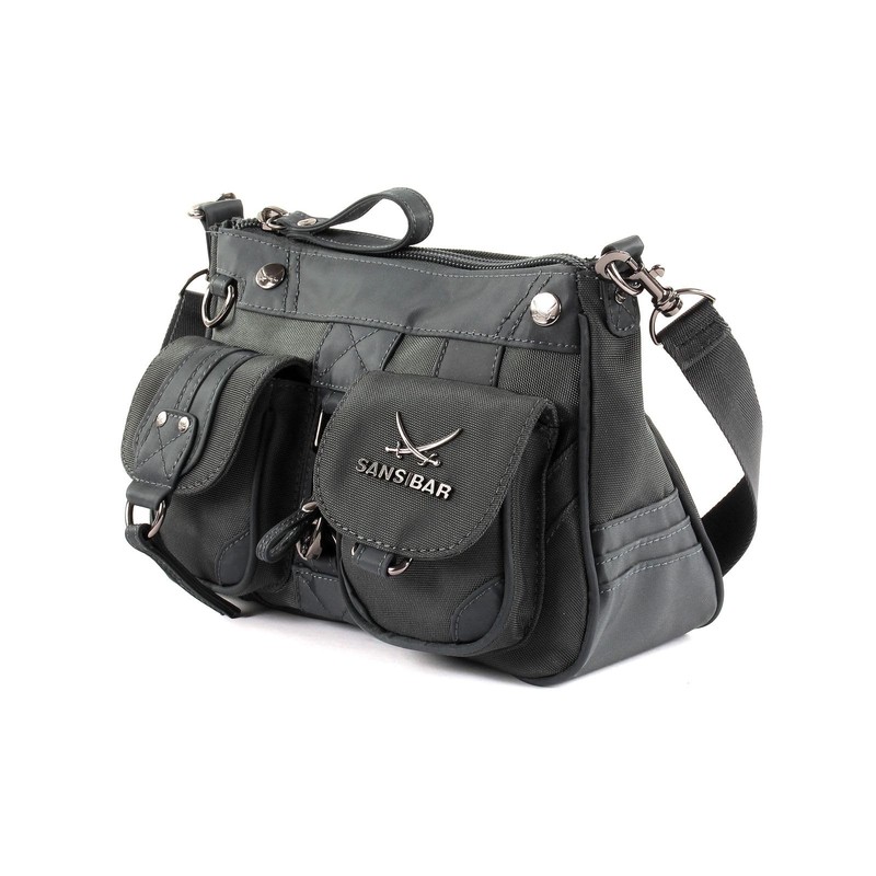 Sansibar Womens Calima Shoulder Bag Gray Grau (grey) Size: 26x17x10