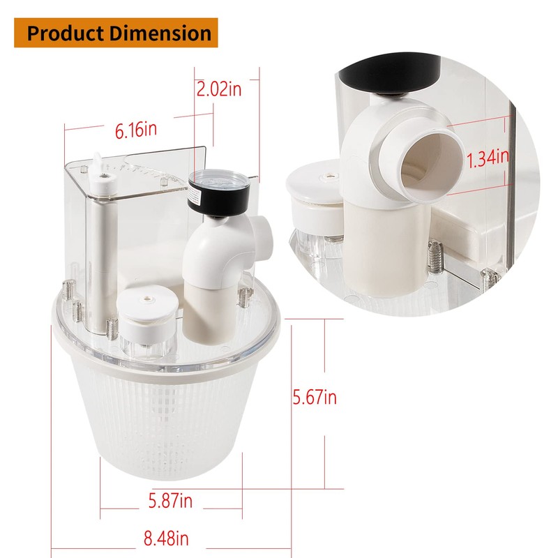 johntruck Replace for R211100 Vac-Mate Pool Cleaner Dispenser Box/Multi-Function Vacuum