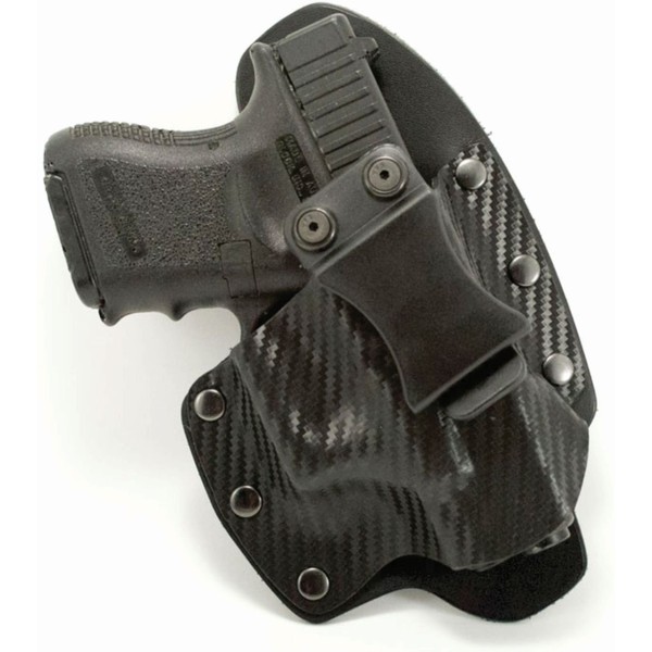 NT Hybrid Black Carbon Fiber Kydex & Leather IWB Holster (Right-Hand, CZ 75 Compact)