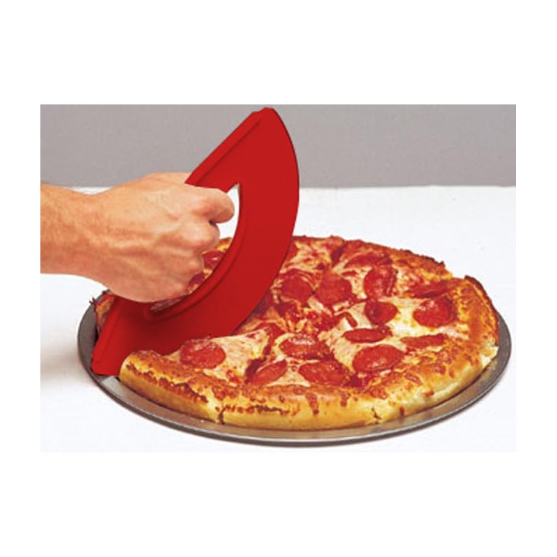 Rock'n Roll Pizza Cutter, Plastic, Non-Stick, Rocking, 9 inch, Easy