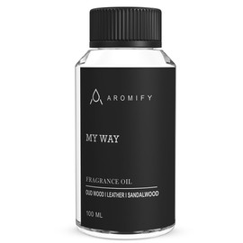 Aromify Fragrance Oil 3.3 FL Oz (100 mL) for Diffusers, My Way Scent with Leather, Sandalwood & Iris, Inspired by 1 Hotel Miami Beach, Diffuser Oil for Home, Spa & Office, Pure Aroma Ingredients