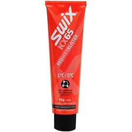 Swix Scraper Wax & Skipflege Skiwachs, Rot / KX65, 55g