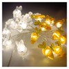 10 Feet 30 LED Light Strings Decorations,Easter Decorations,Bedroom Decor,Easter Rabbit,Carrot,Party