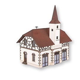 Noch 63380 Fire Station with micro-sound Siren Coloured