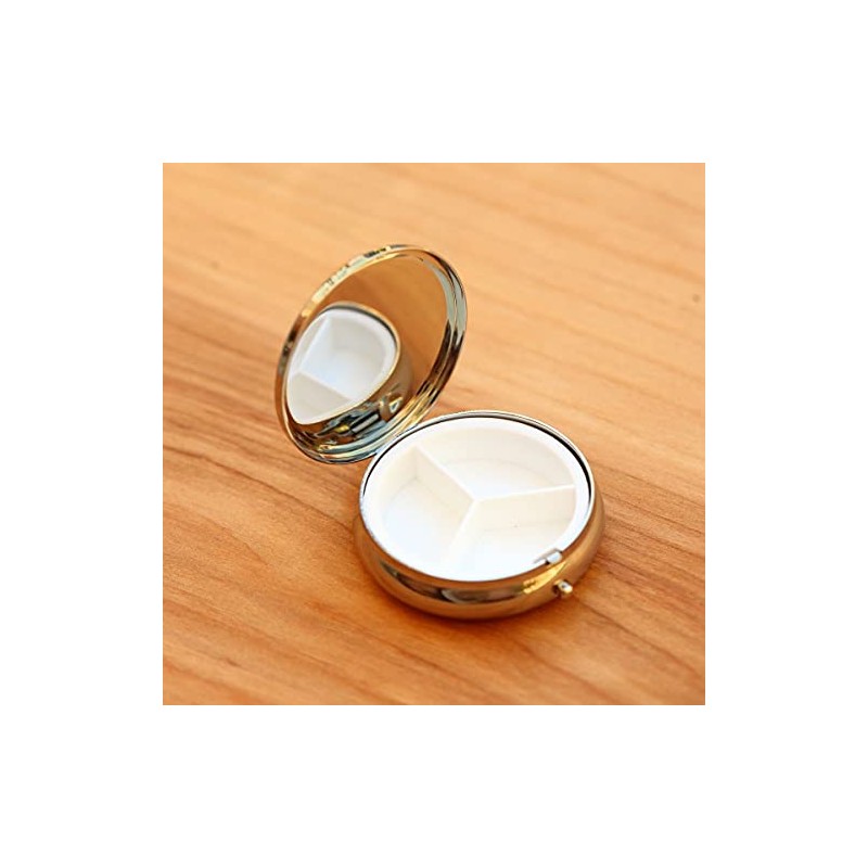 Skeleton Skull Arsenic Poison Brass Pill Box