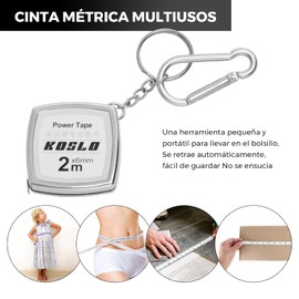 Cinta Metrica Corporal Cinta de Medir Antropometrica Cinta Metrica Digital Mini cinta métrica 2m Llavero Pequeña cinta métrica de acero Regalo portátil Lindo (Plata 2M)