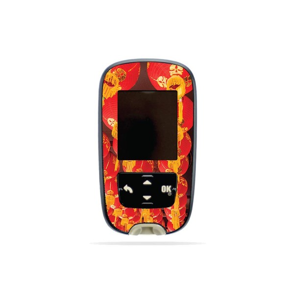 MightySkins Skin Compatible with Accu-Chek Guide - Chinese Lanterns |