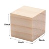 Unfinished Wooden Blocks for Crafts 1 inch, 50PCS Blank Wood