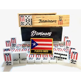Puerto Rico Dominoes Set Gift Domino de Puerto Rico Rican Boricua Games Accessories