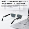 Dulailt Bluetooth Glasses Stylish, Wireless Smart Glasses with Open-Ear Bluetooth