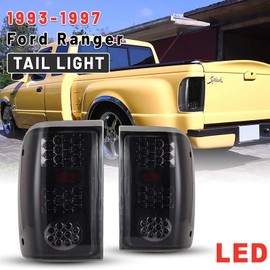 AUTOWIKI Tail Lights Assemblies Rear Lamp For 1993 1994 1995 1996 1997 Ford Ranger Taillights 1 Pair Smoke Lens