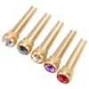 5Pcs Guitar Bridge Pin String Peg Brass Endpin Accessory Replacement