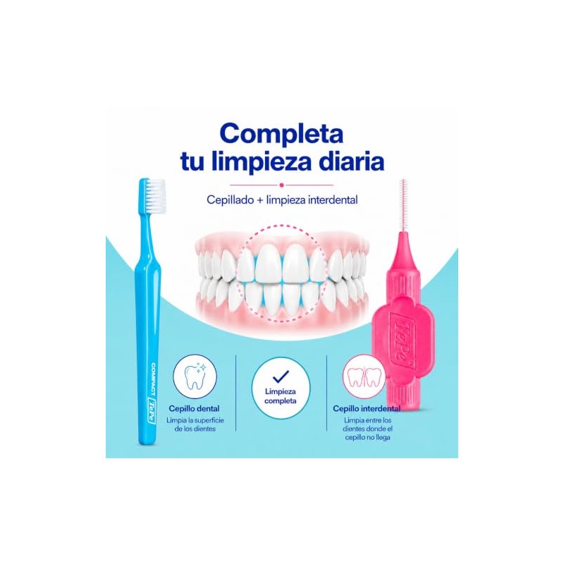 Cepillo interdental TePe, Original, Rosa 0.4 mm. Caja 6 pcs.,