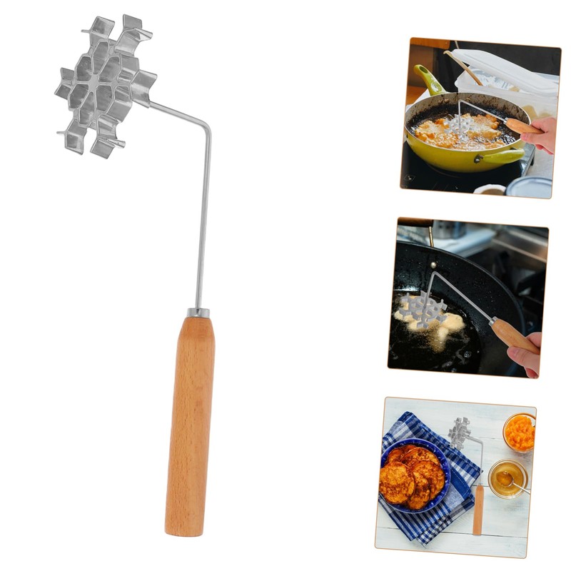 ULTECHNOVO 1 Set Snowflake Design Oil Frying Mold Creative Hollow